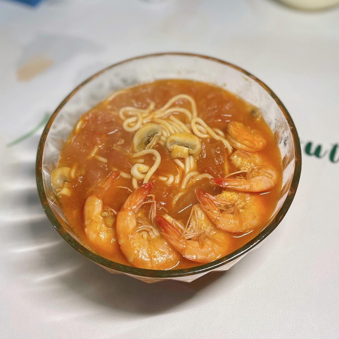 番茄鲜虾面