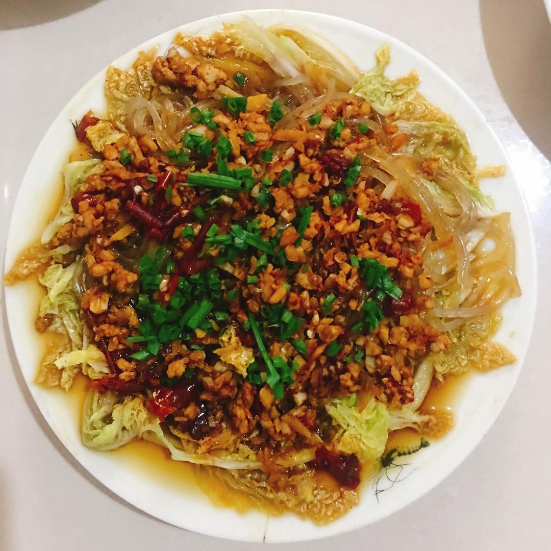 粉丝肉末娃娃菜的做法