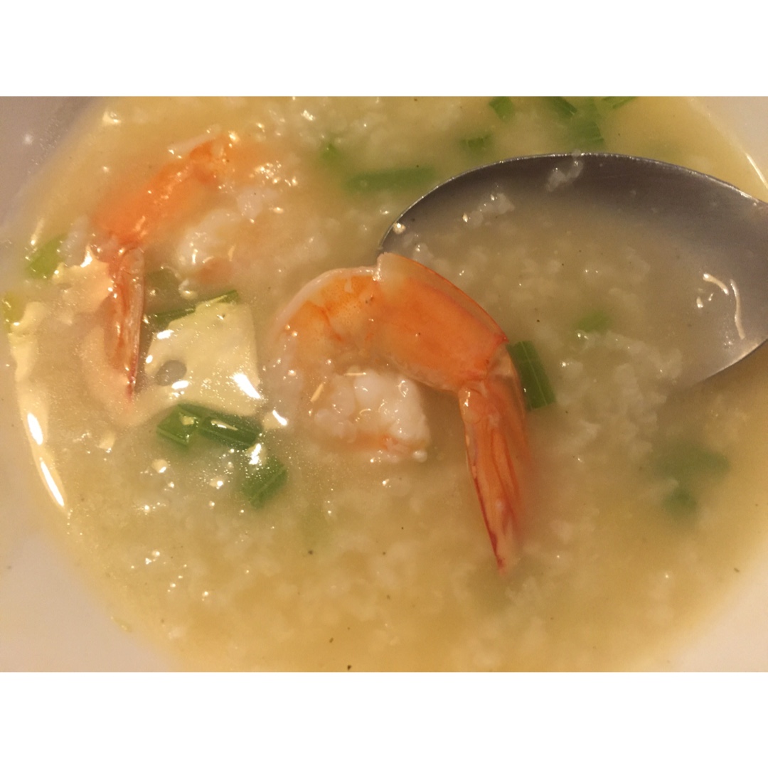 鲜虾砂锅粥