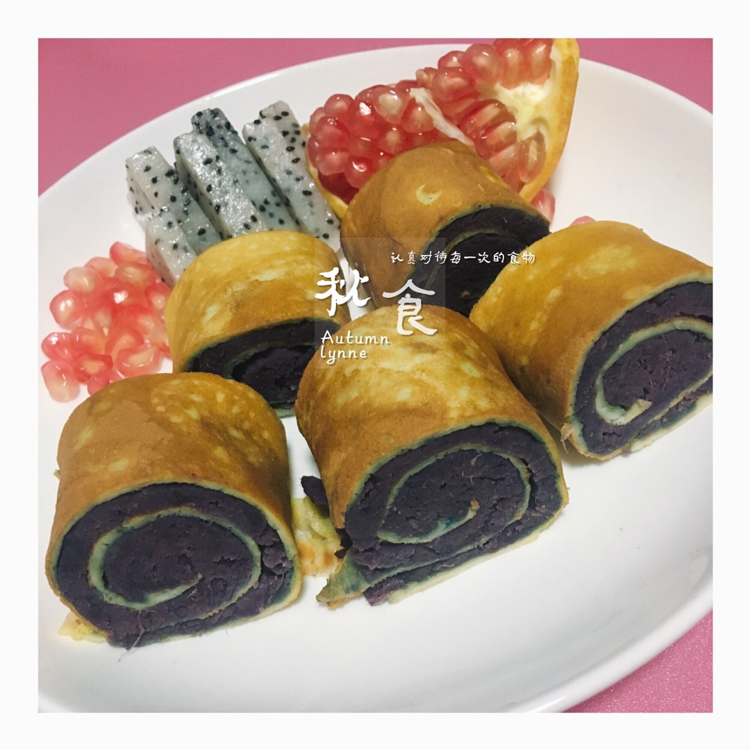 紫薯鸡蛋卷
