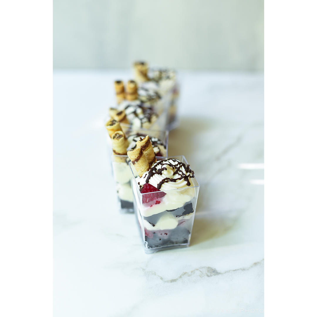 树莓布朗尼芝士杯(parfait)