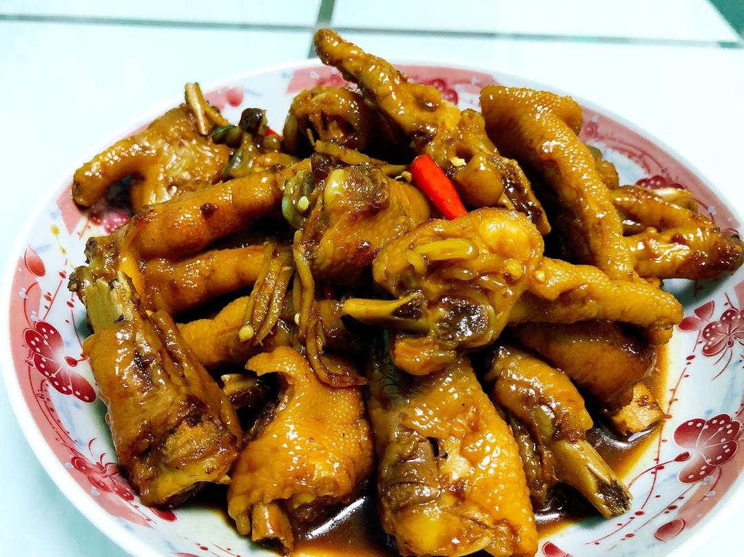 香辣烧鸡爪