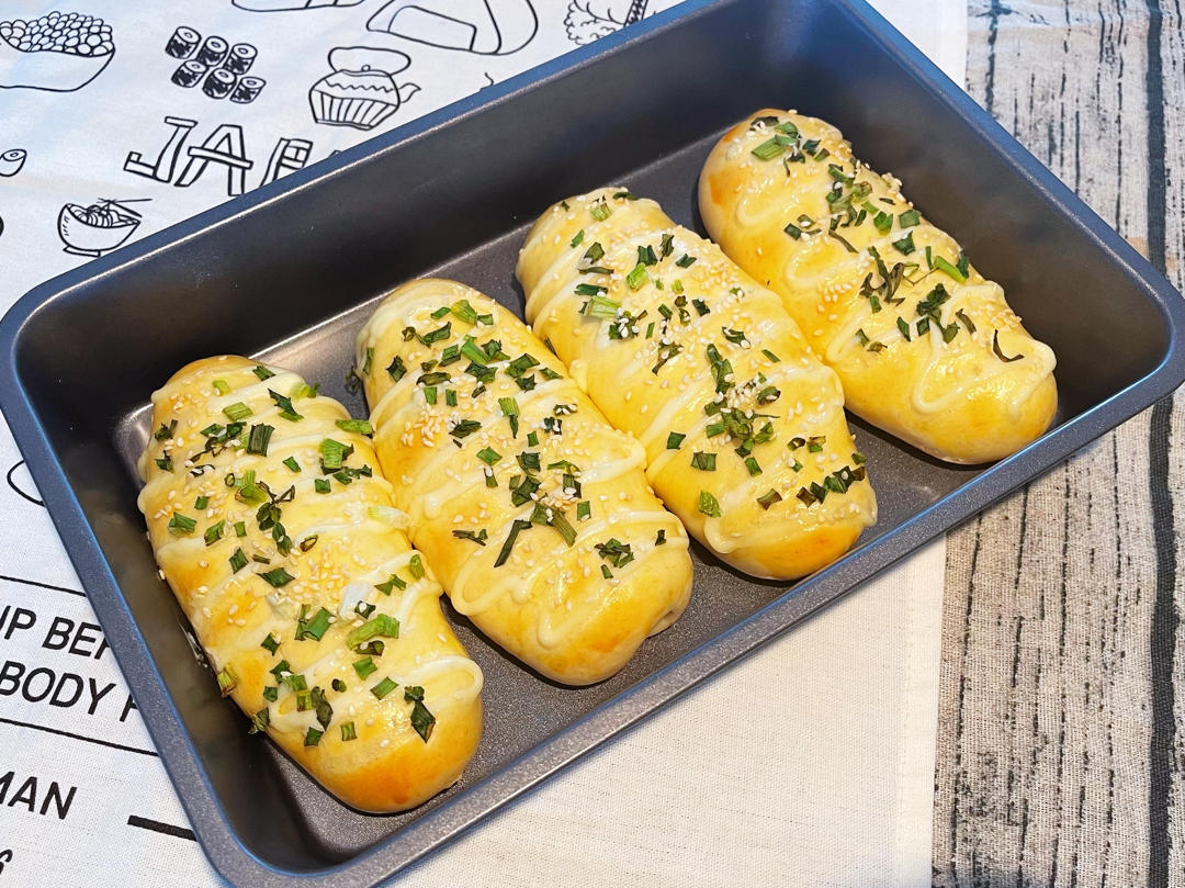 火腿肠早餐面包（一次发酵法）