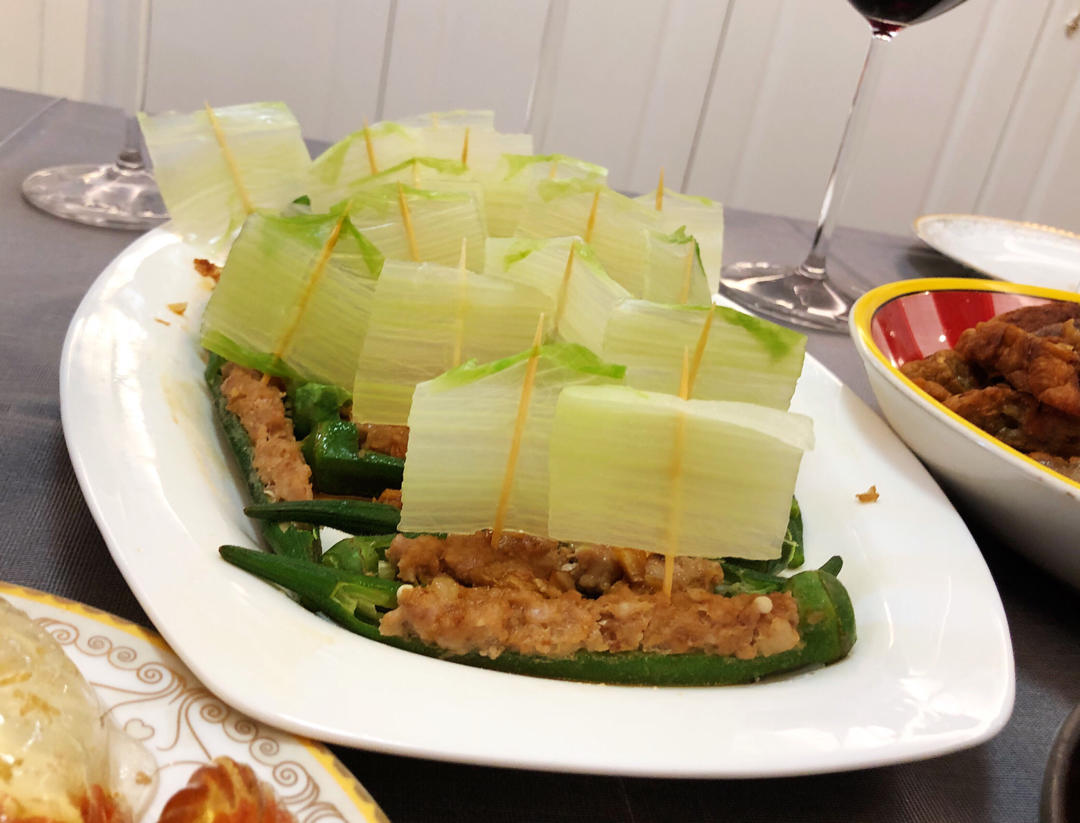 【秋葵酿肉】之扬帆远航、一帆风顺