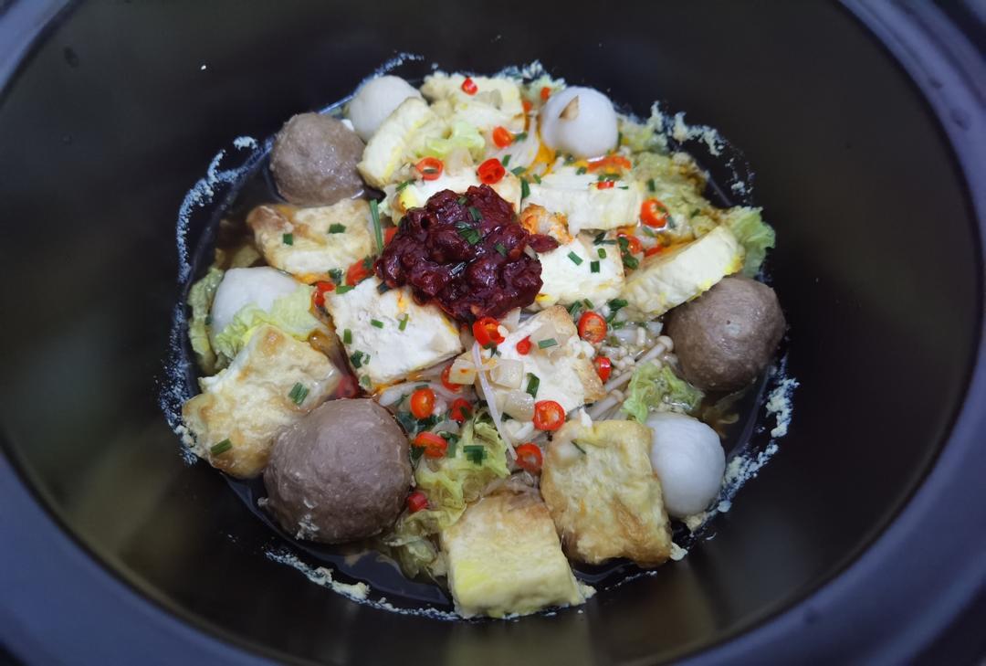 白菜豆腐煲