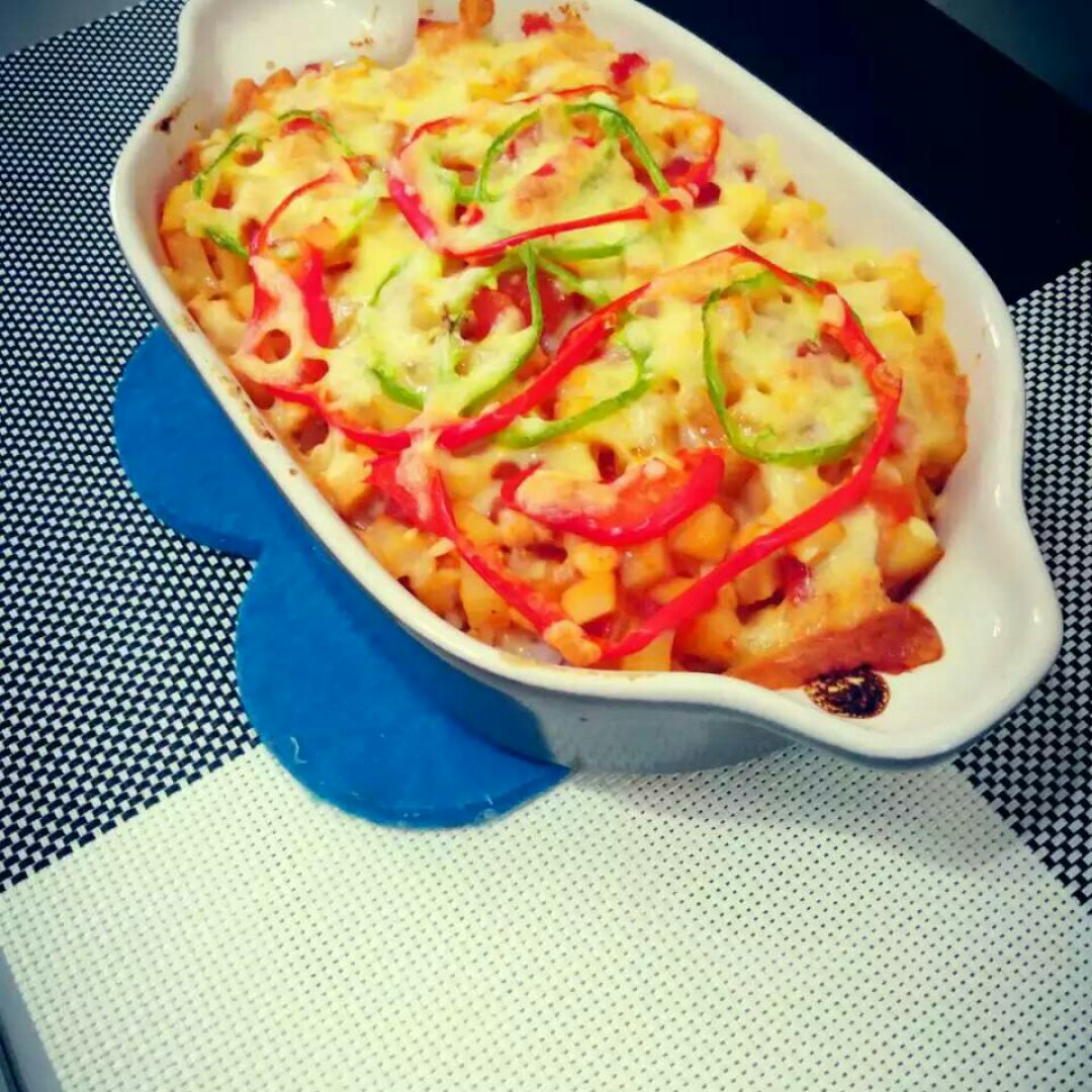 番茄鸡肉浓情焗饭【两人份】