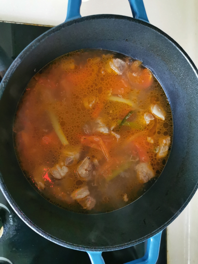 营养美食 牛肉西红柿汤的做法 步骤5