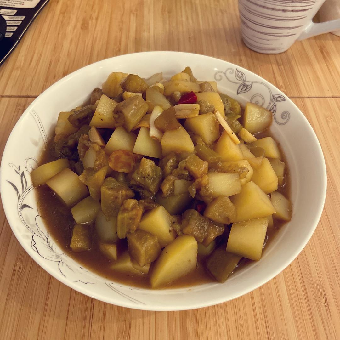 土豆炖茄子(东北菜)