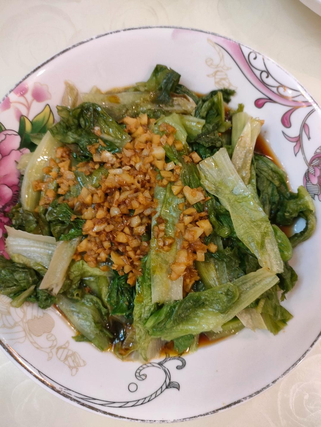 白灼西生菜