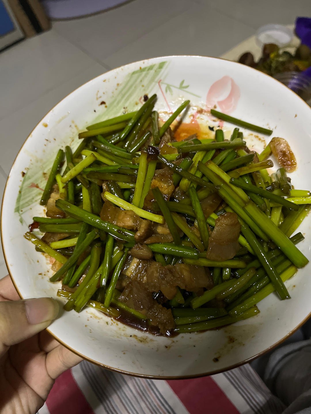 蒜薹炒肉片
