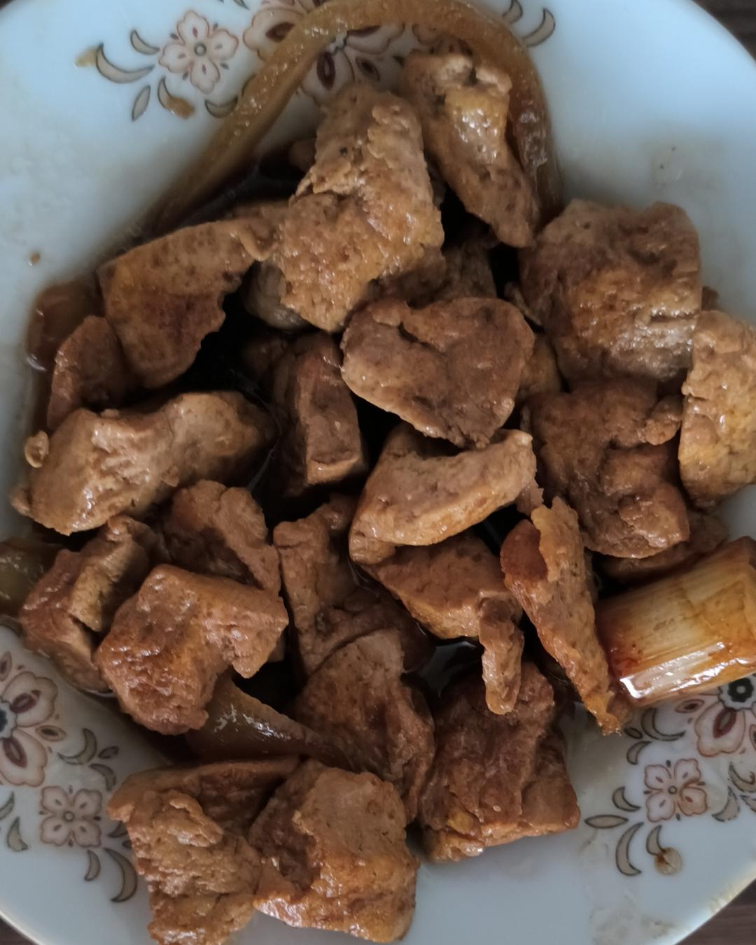 葱烧豆腐