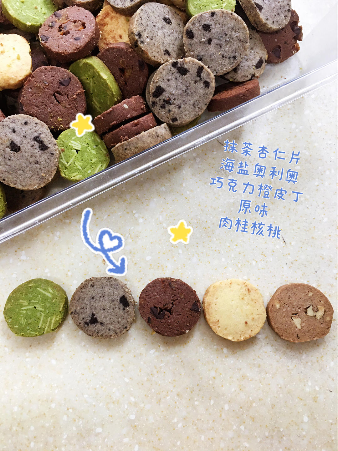 5种口味曲奇｜一次搞定｜拿捏了｜私房量产｜新年礼盒