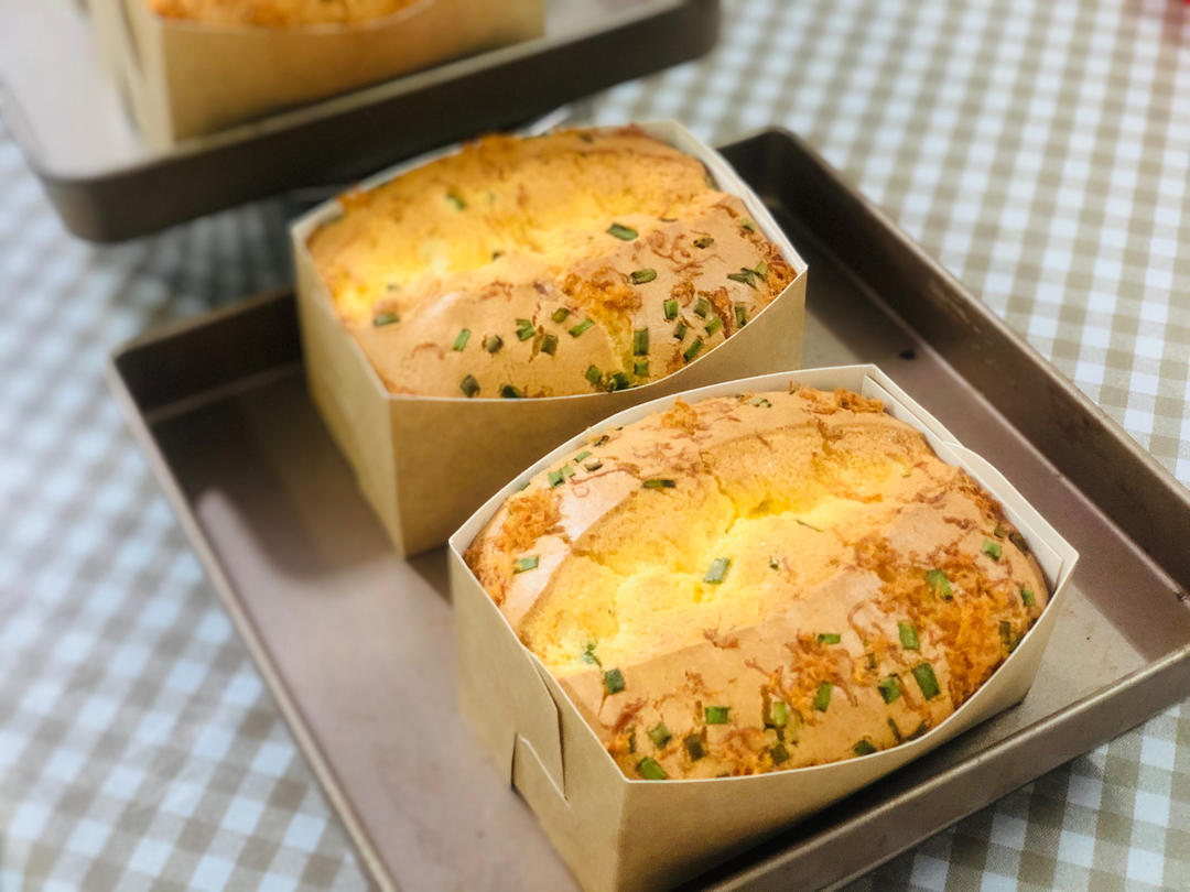 金枕蛋糕 香葱肉松