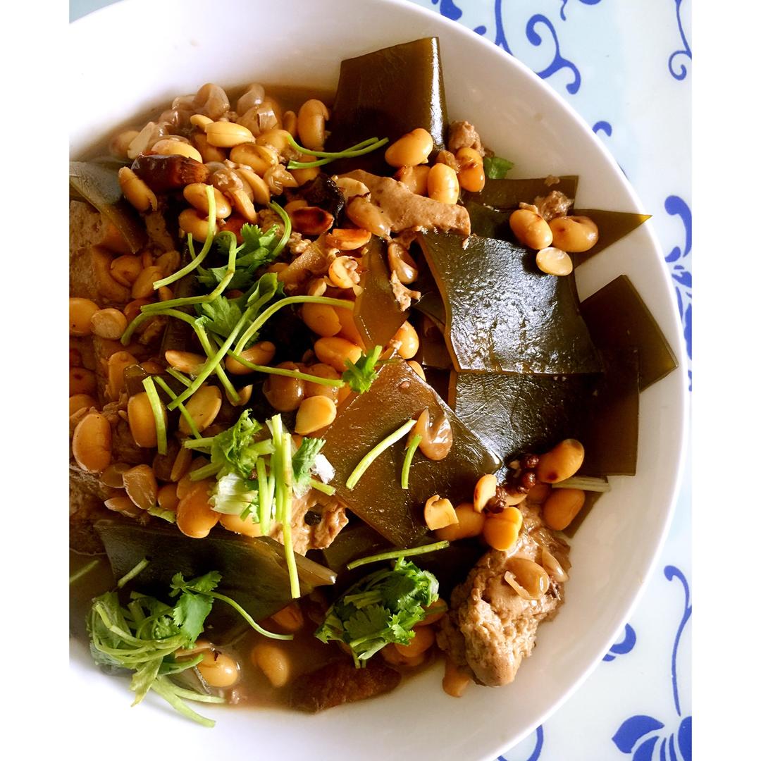 黄豆炖海带