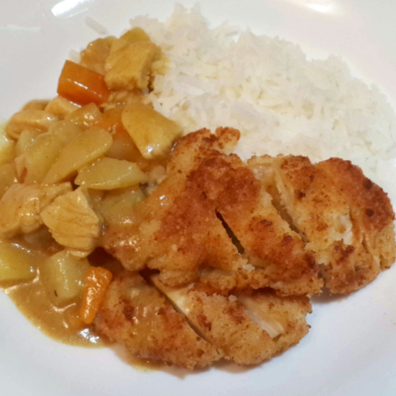 咖喱鸡排饭