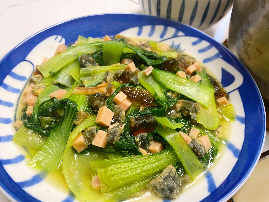 低脂鲜美上汤鸡毛菜，神仙搭配！