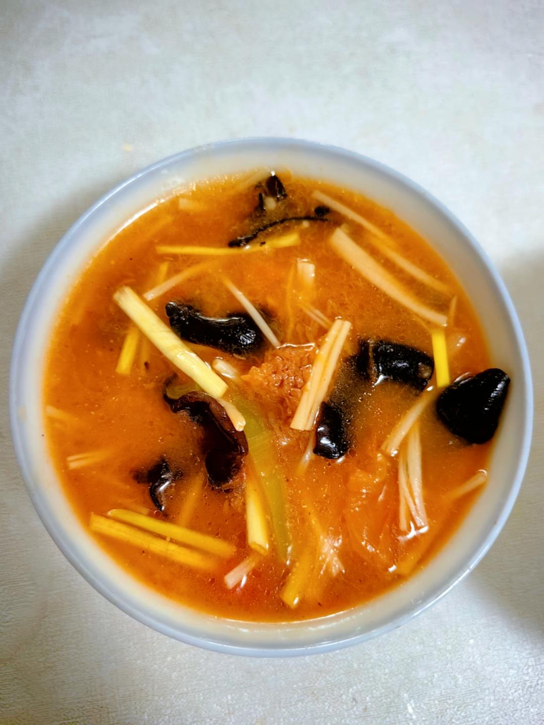 酸辣肚丝汤（家常）