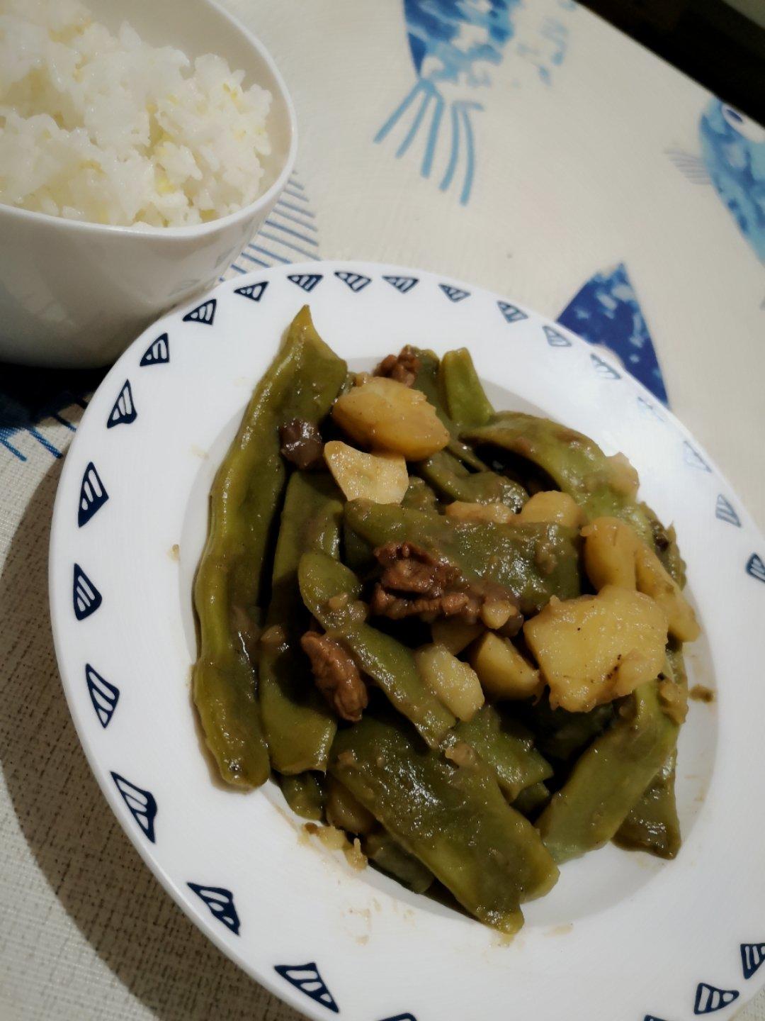 正宗东北土豆炖豆角