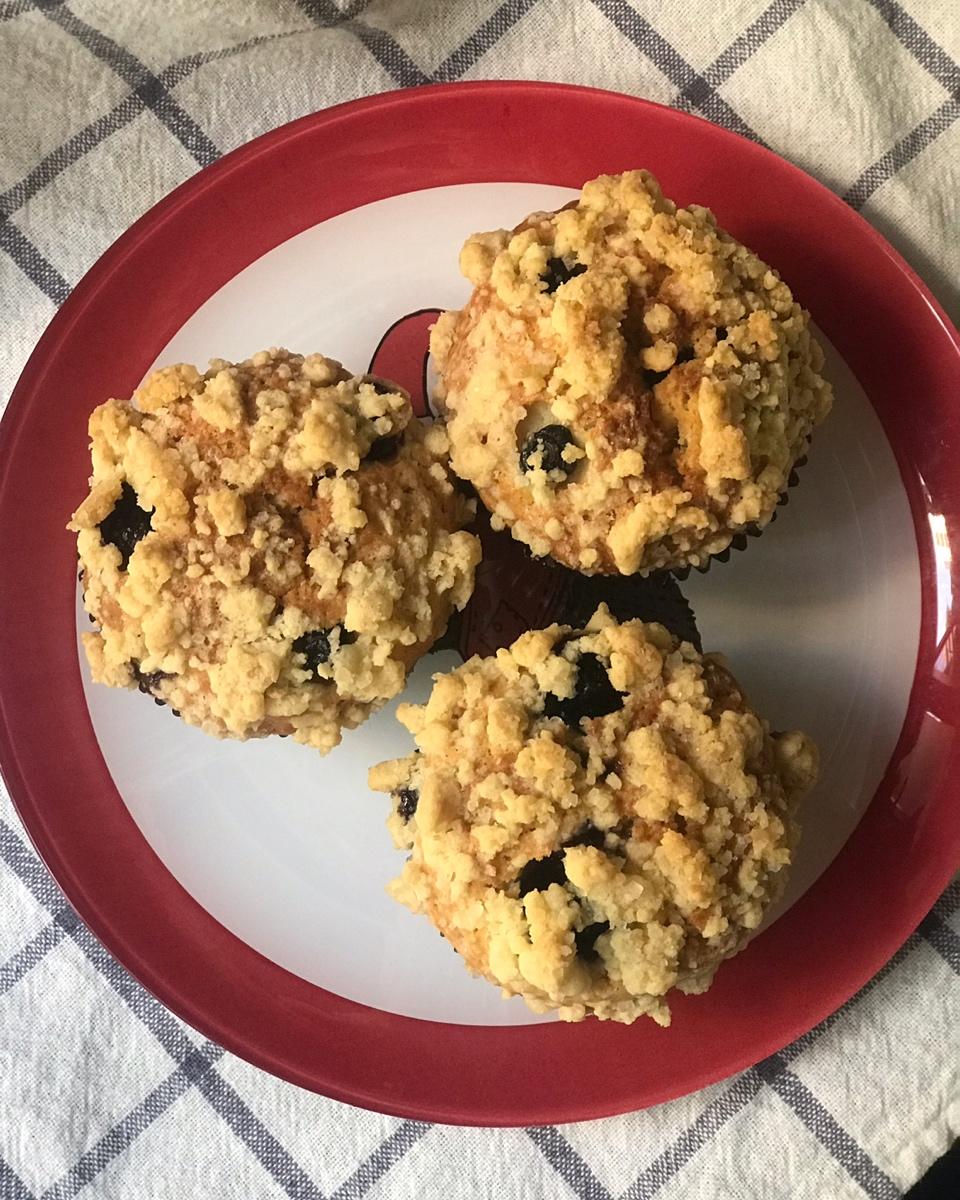 蘑菇头蓝莓麦芬