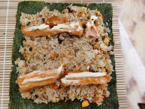 三文鱼寿司饭的做法 步骤3