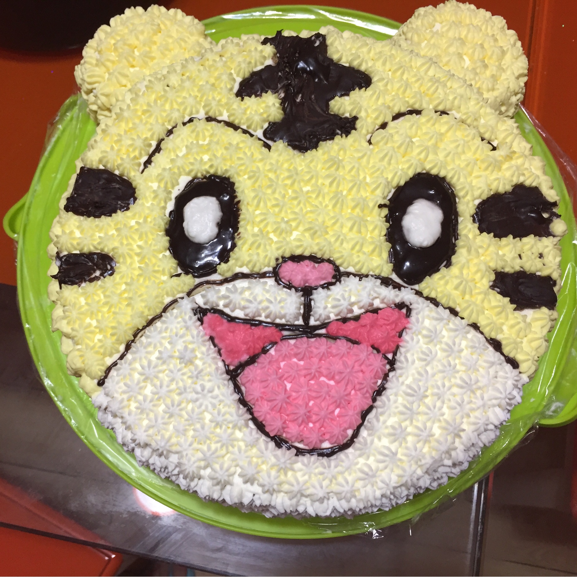 吟雪妖然做的裱花蛋糕可爱小巧虎