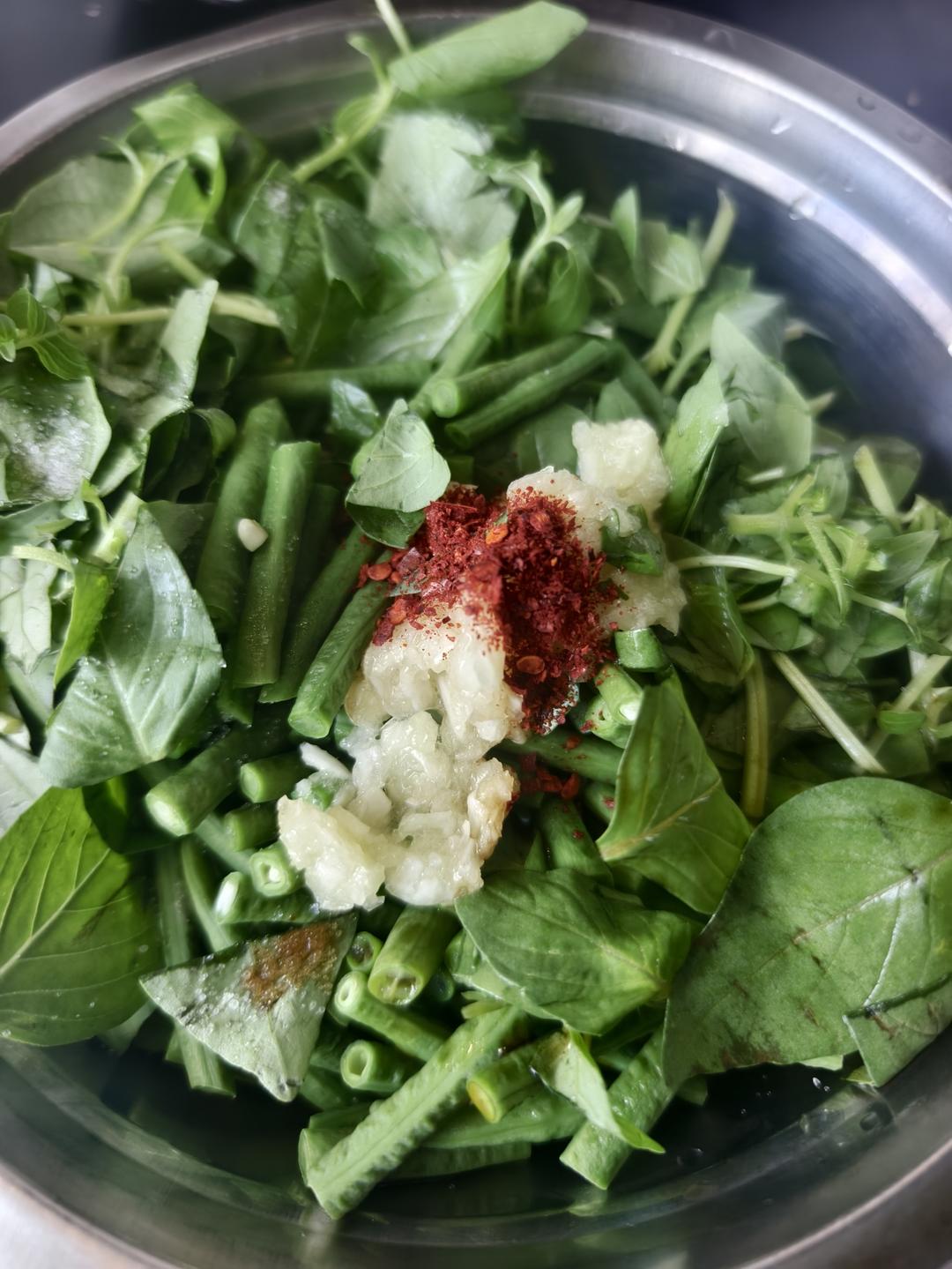 荆芥拌豆角