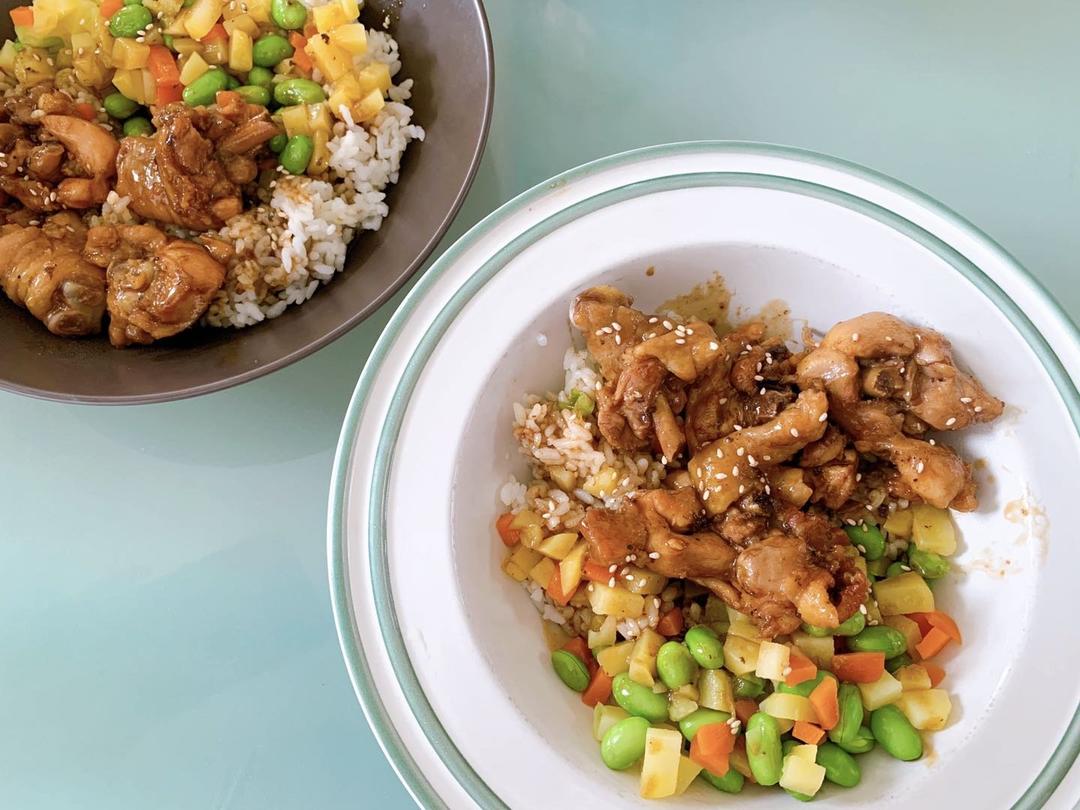 照烧鸡腿饭