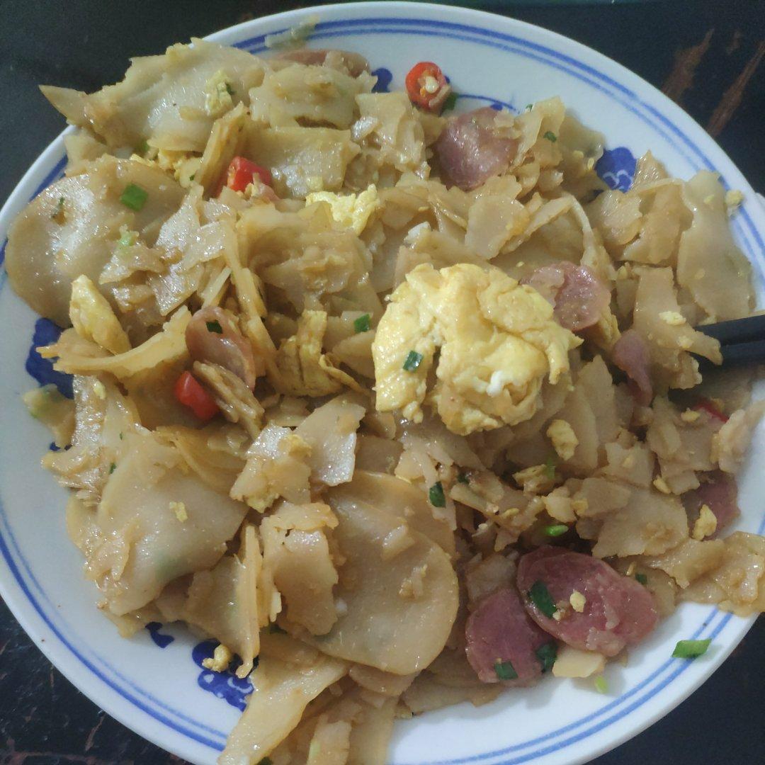 野橙c江做的炒碱水粑家乡的美味