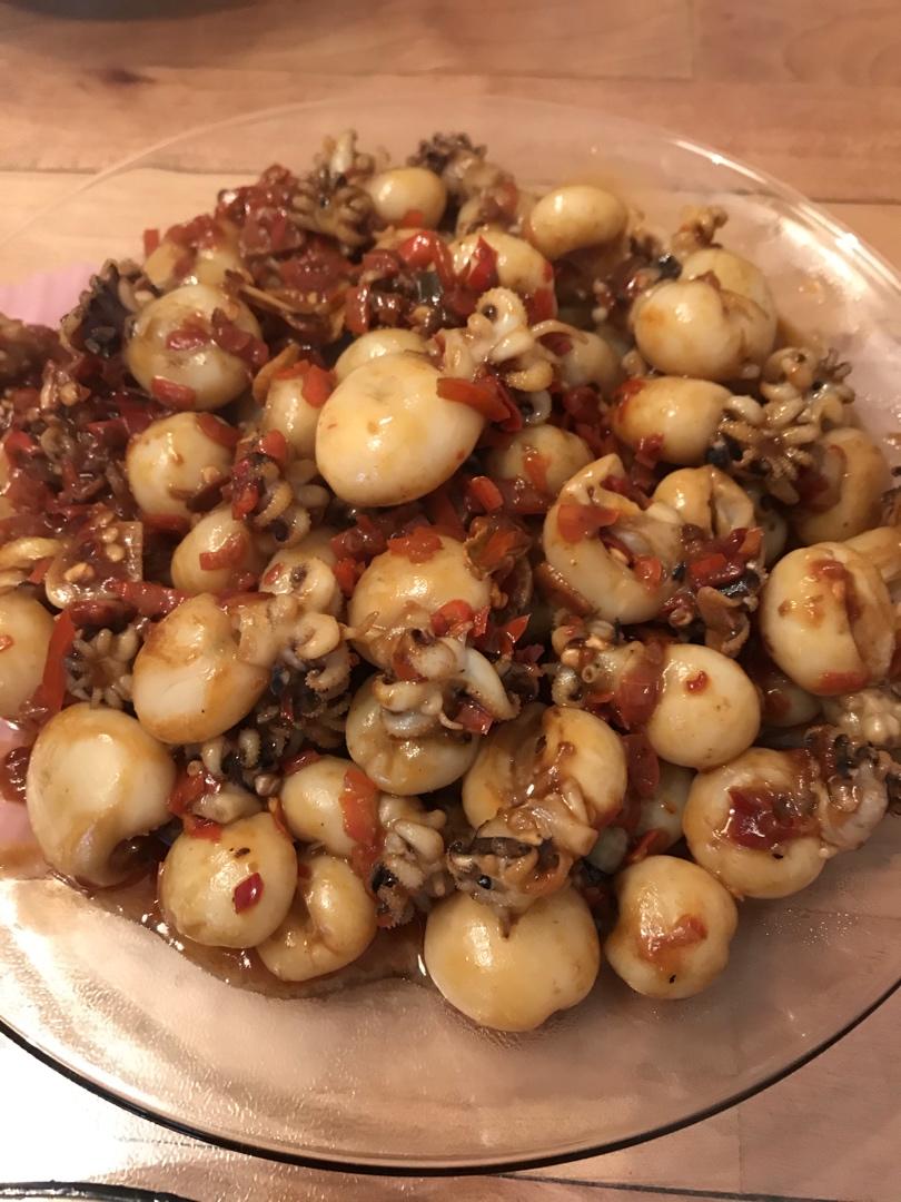 豆瓣酱爆墨鱼仔