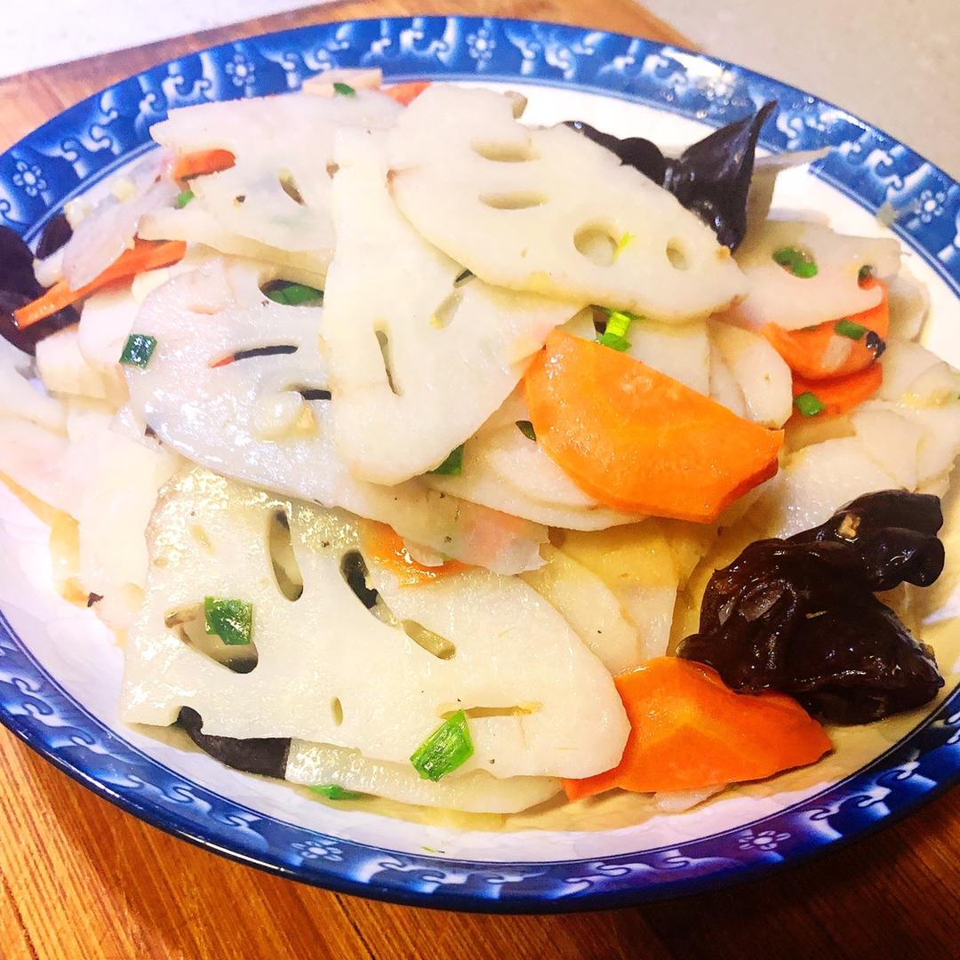 家常素食清炒莲藕片