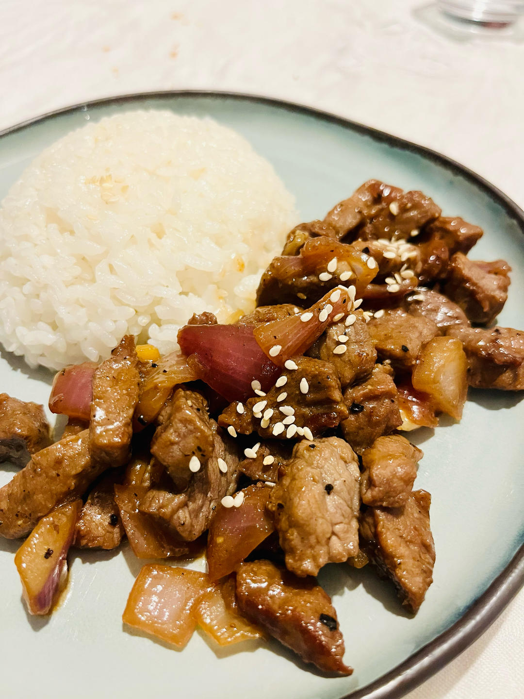 黑胡椒牛肉粒