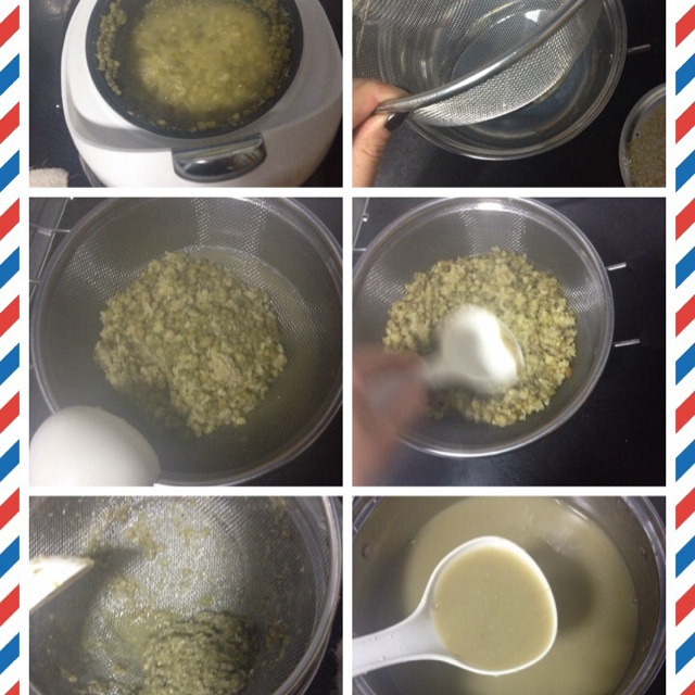 不变色的绿豆沙