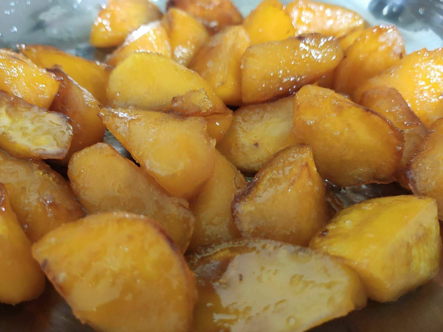 炒菜锅焗番薯