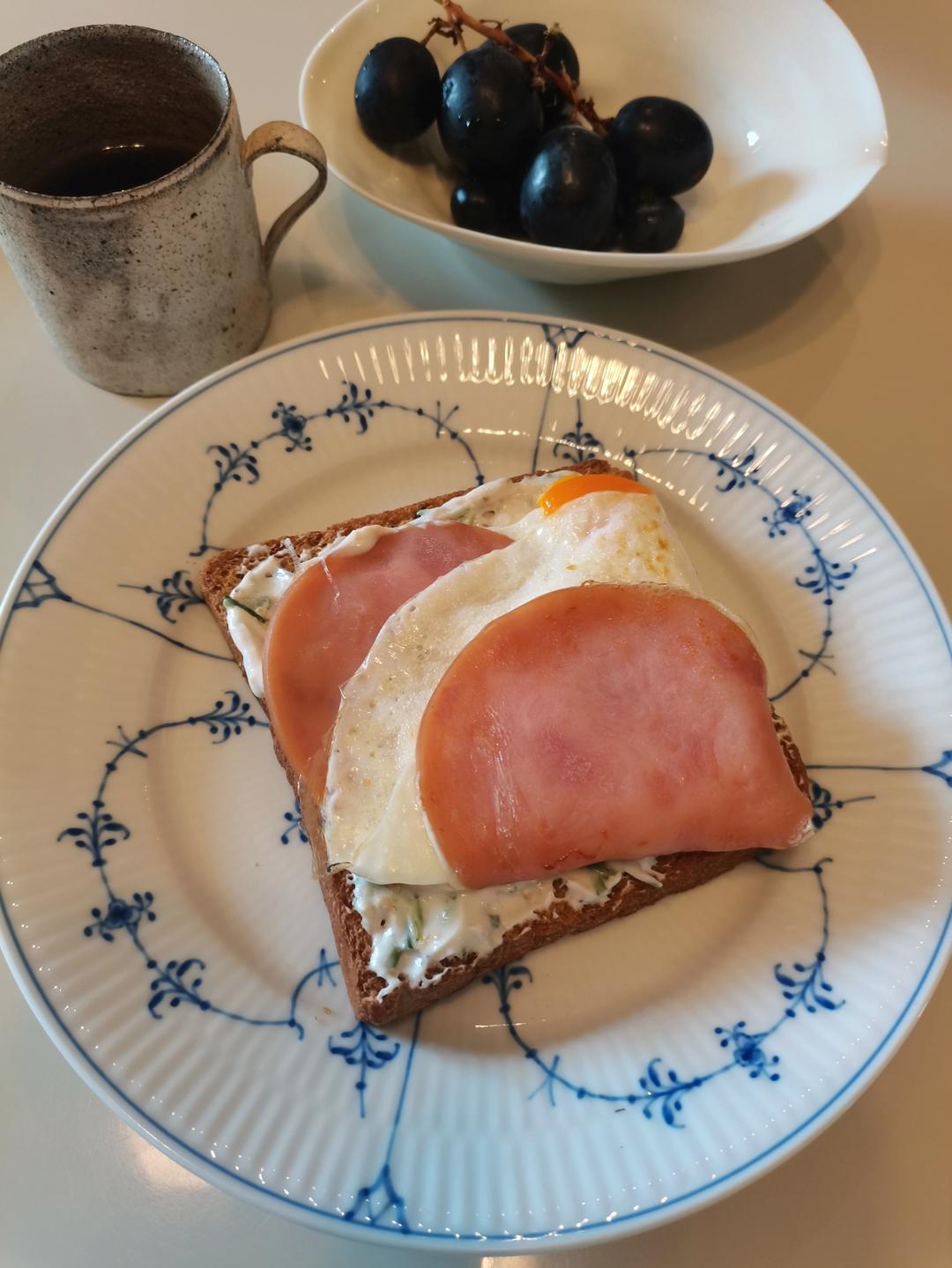 香葱奶酪酱火腿芝士煎蛋三明治【健康一手握】