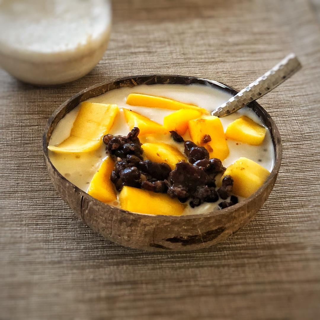 椰汁西米芒果甜豆花【轻卡小食】