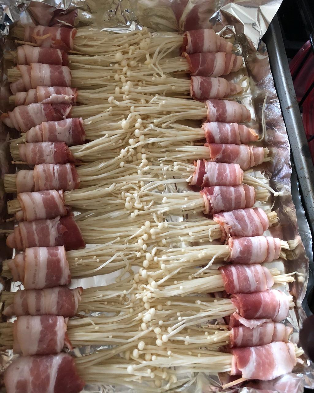 培根金针菇卷（烤箱）