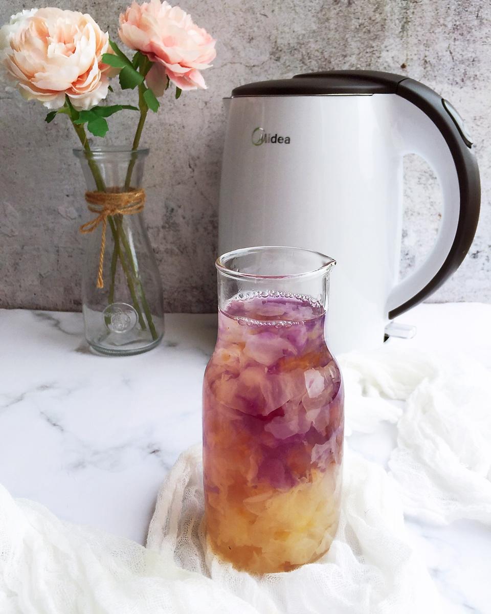 紫薯银耳燕麦羹