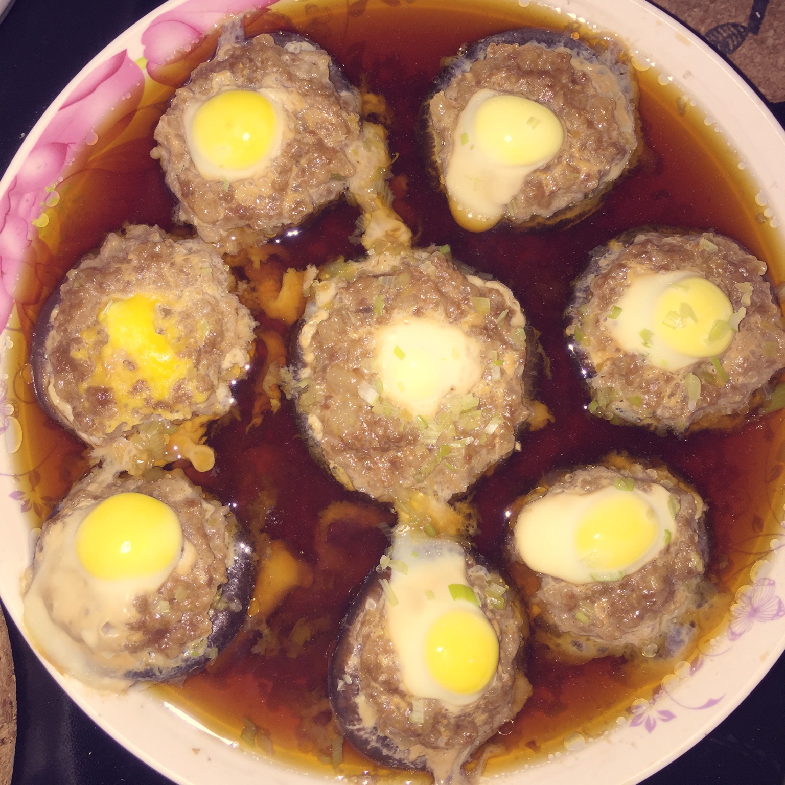 香菇肉末蒸鹌鹑蛋