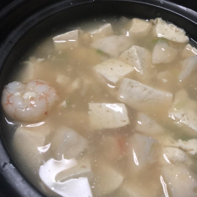 虾仁豆腐汤