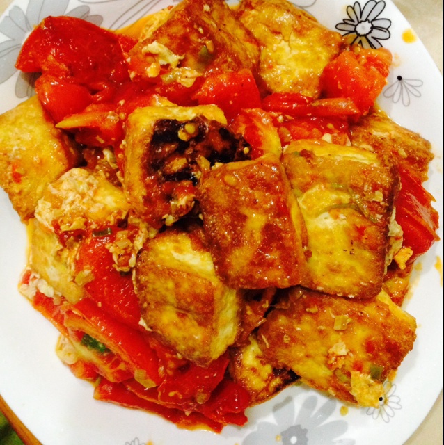 西红柿烧豆腐
