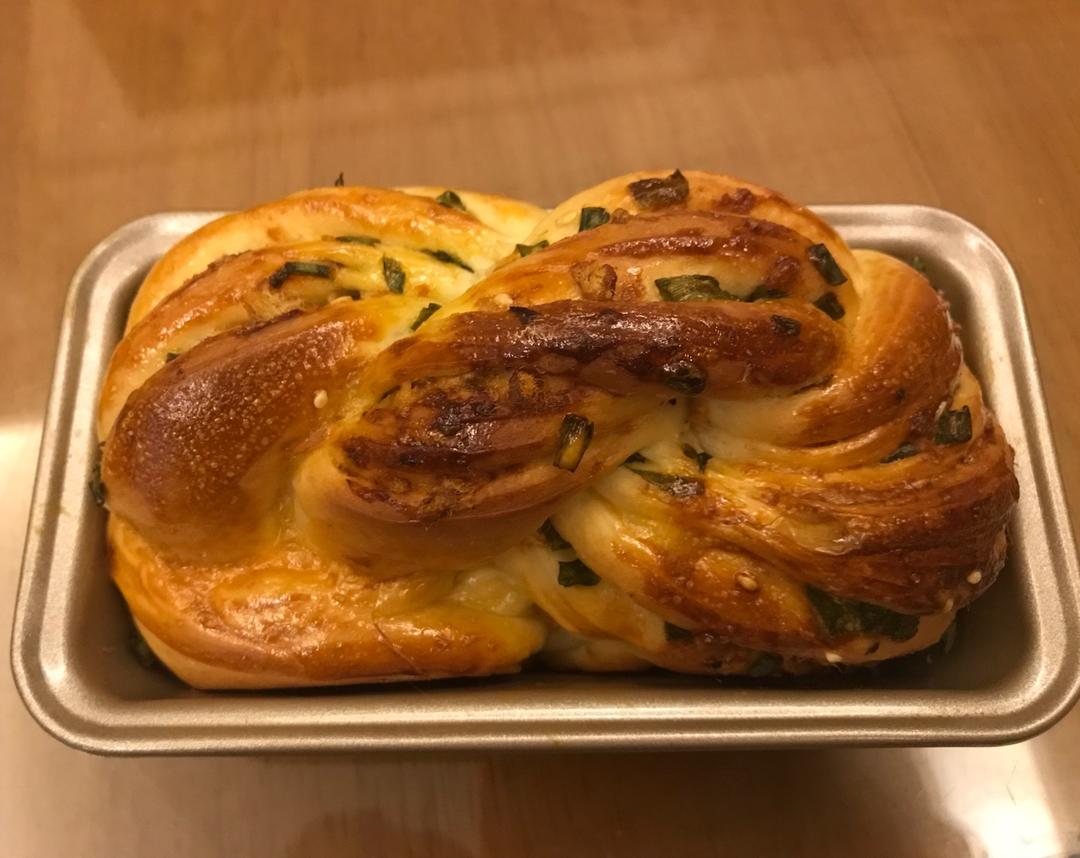 香葱肉松手撕吐司