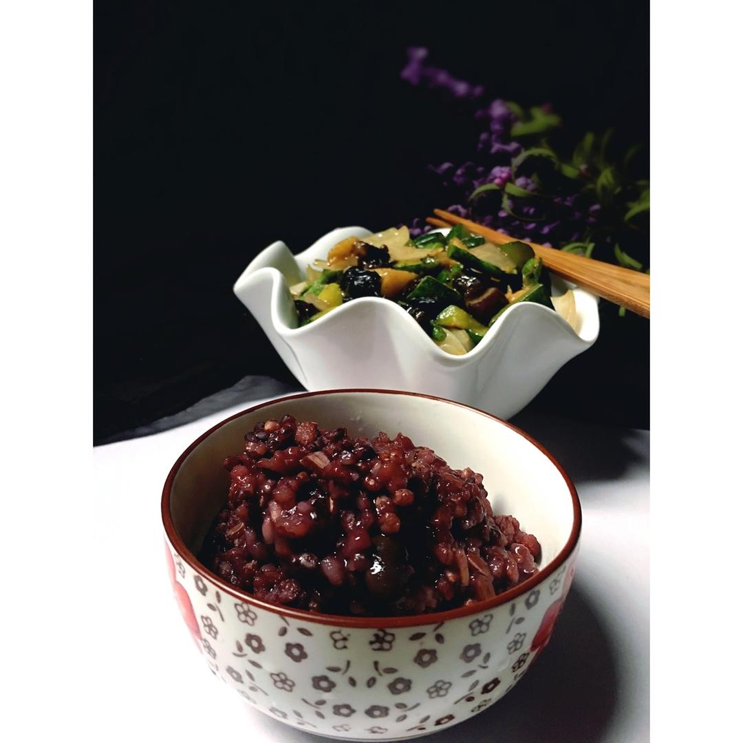 红豆黑米粥