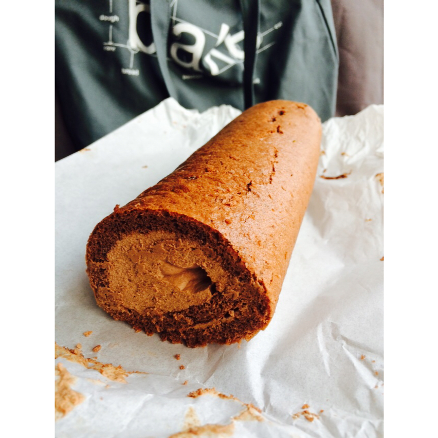 浓郁双巧克力卷