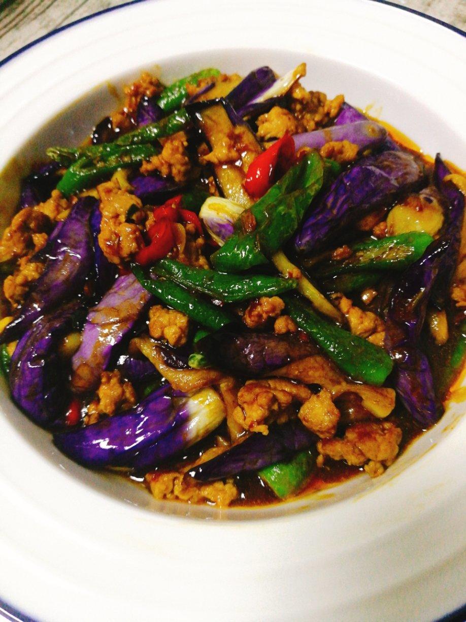 红烧肉沫茄子