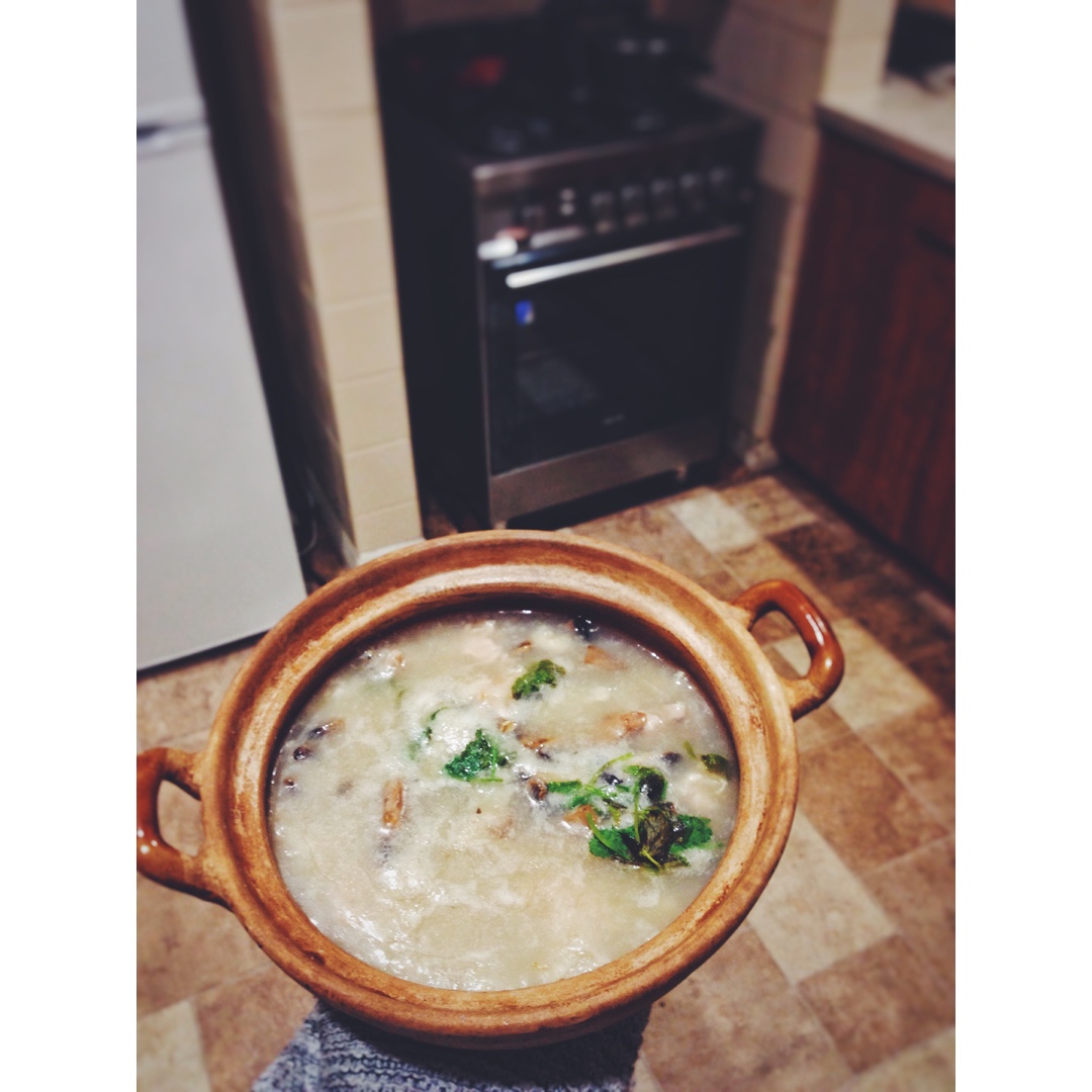 香菇鸡肉粥