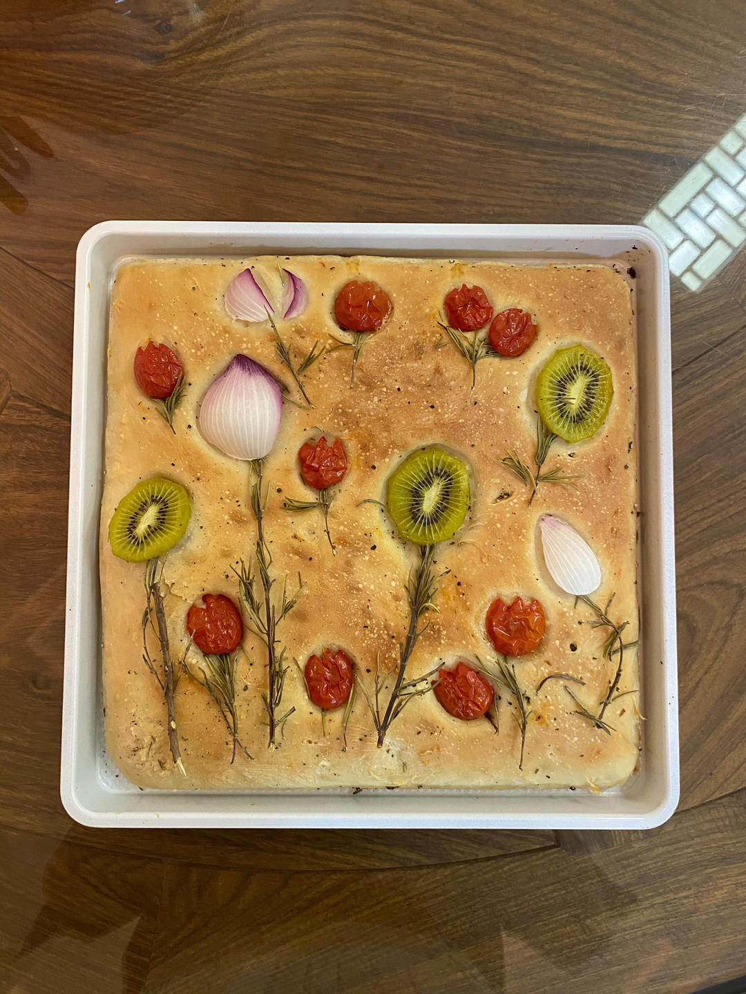 郁金香佛卡夏面包，真真美如画~