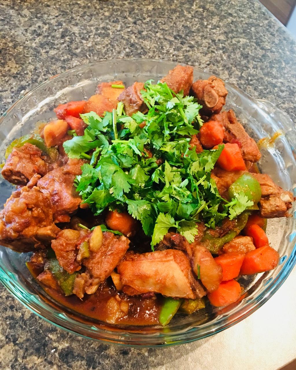土豆炖排骨