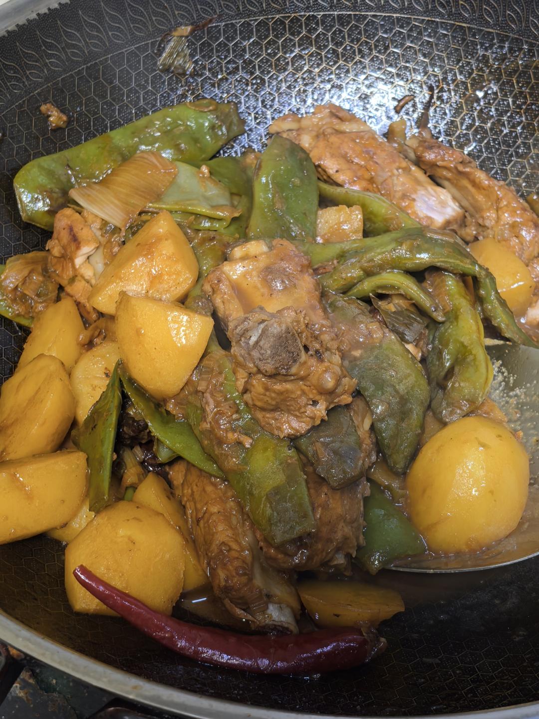 下饭神菜｜排骨炖油豆角