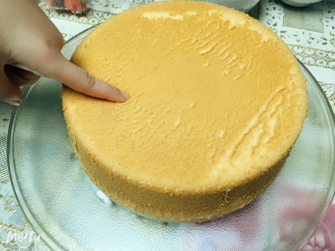 基础戚风蛋糕【承重好、可做奶油蛋糕内胚】