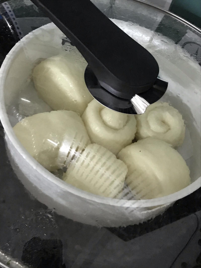 🔥免手揉水光肌馒头—拯救不会揉面的南方妹子（含操作视频）压面机版